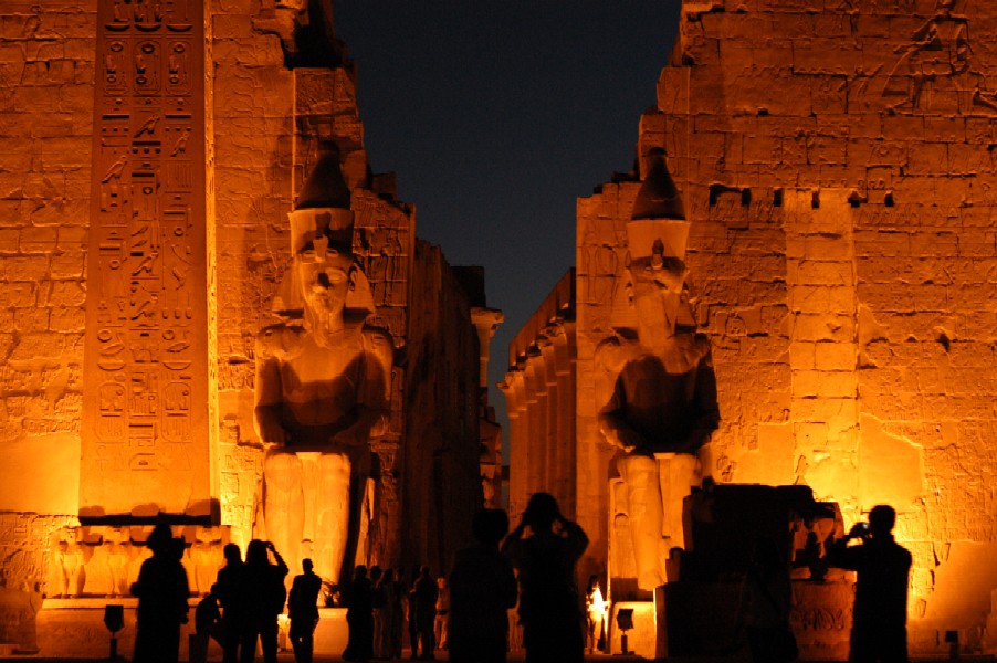 Luxor Temple at Night, Egypt