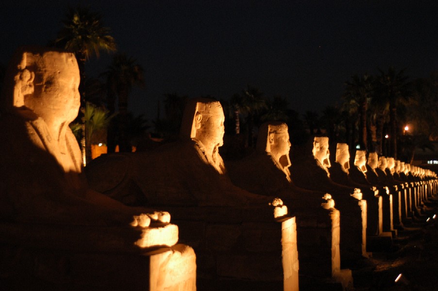 Luxor Temple at Night, Egypt