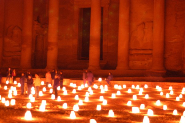 The Treasury at Night, Petra, Jordan