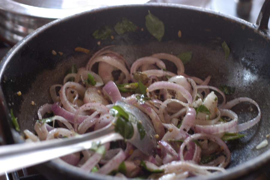 Cooking in Kerela, India