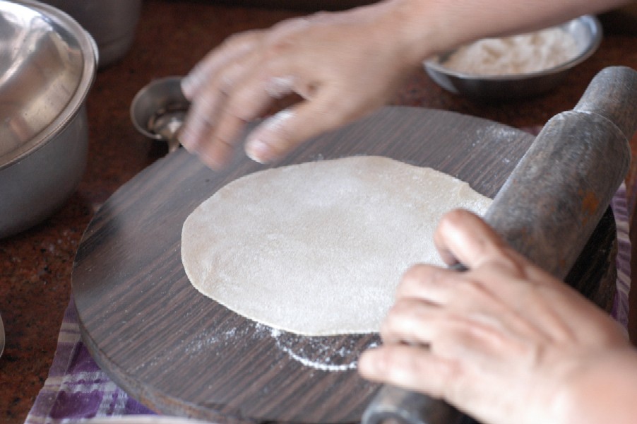 Cooking in Kerela, India